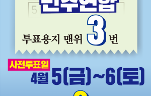 학교비정규직 국회간다! 사전투표는 3번 더불어민주연합! 사진