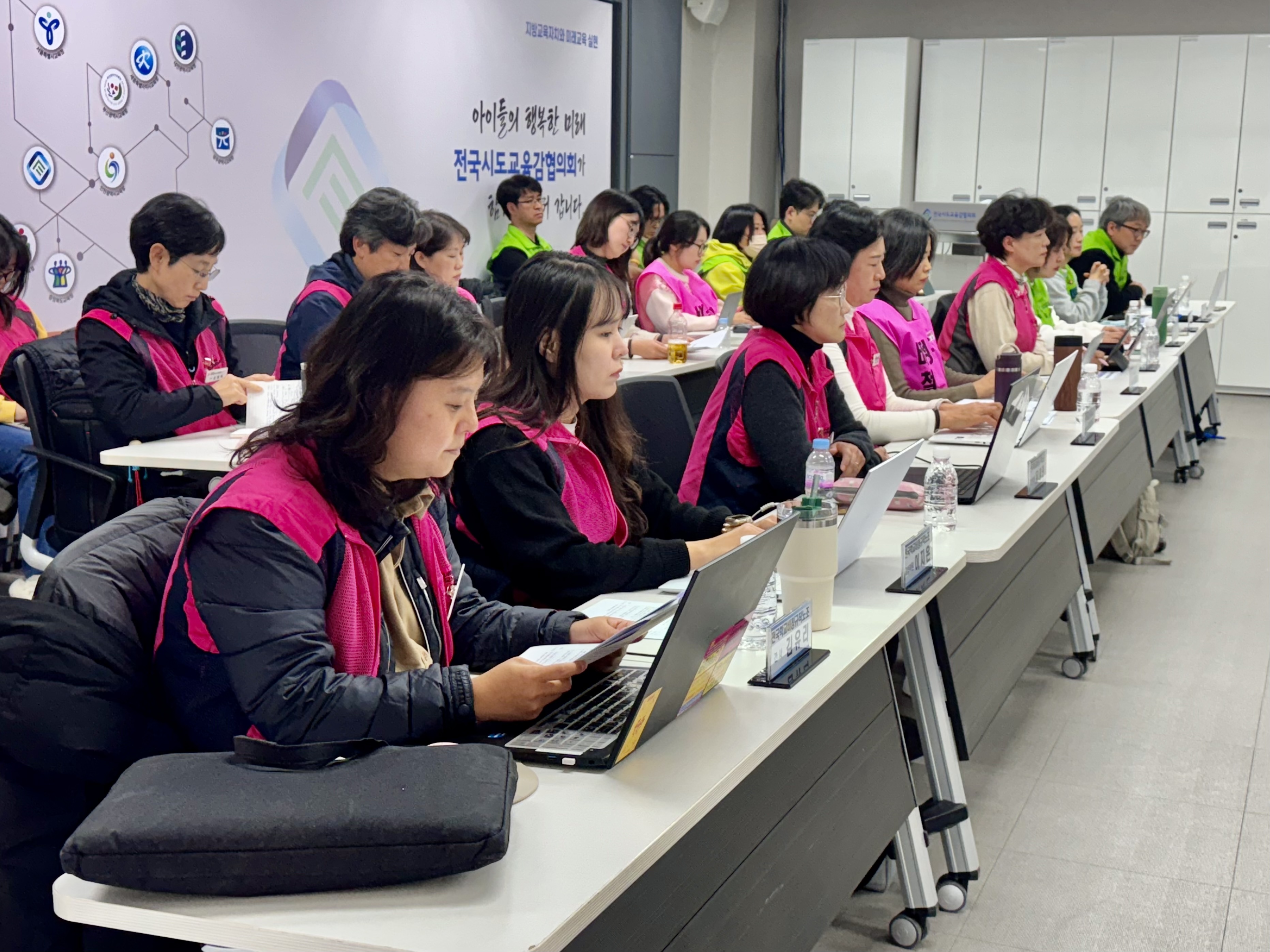 전국학교비전규직연대회의, 총파업 선포 기자간담회 사진
