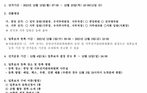 제6기 전국 동시선거 공고 사진